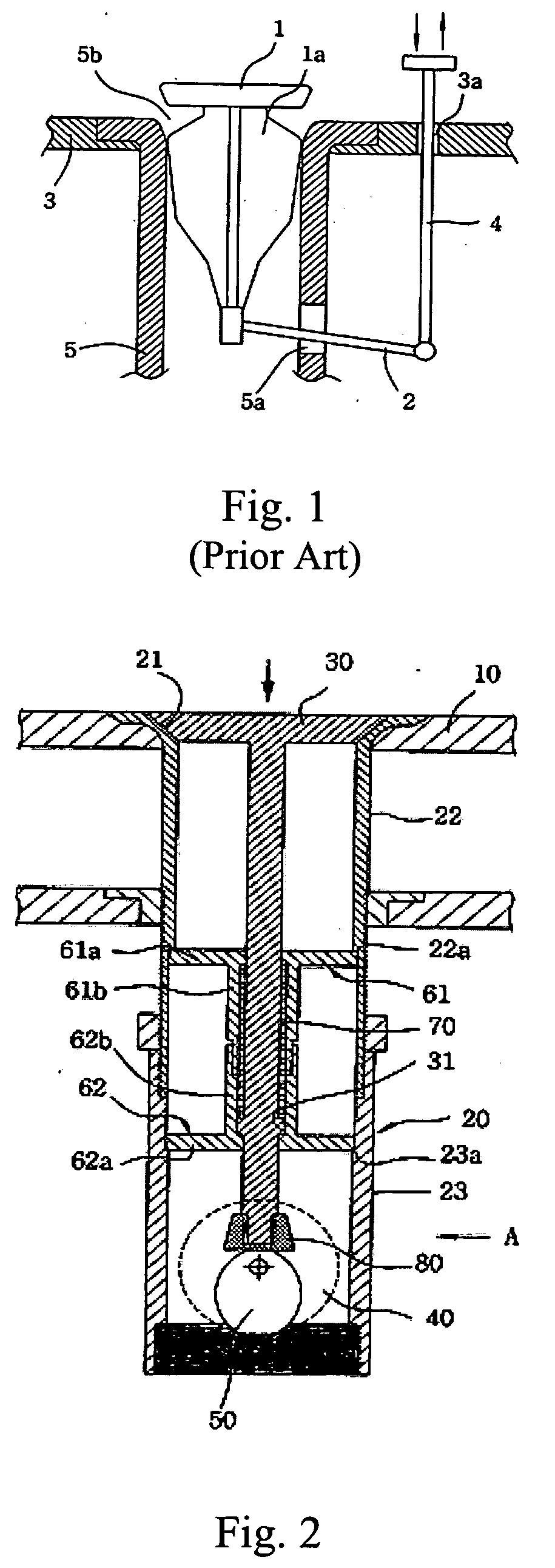 Apparatus for automatically operating a drain valve in a washstand