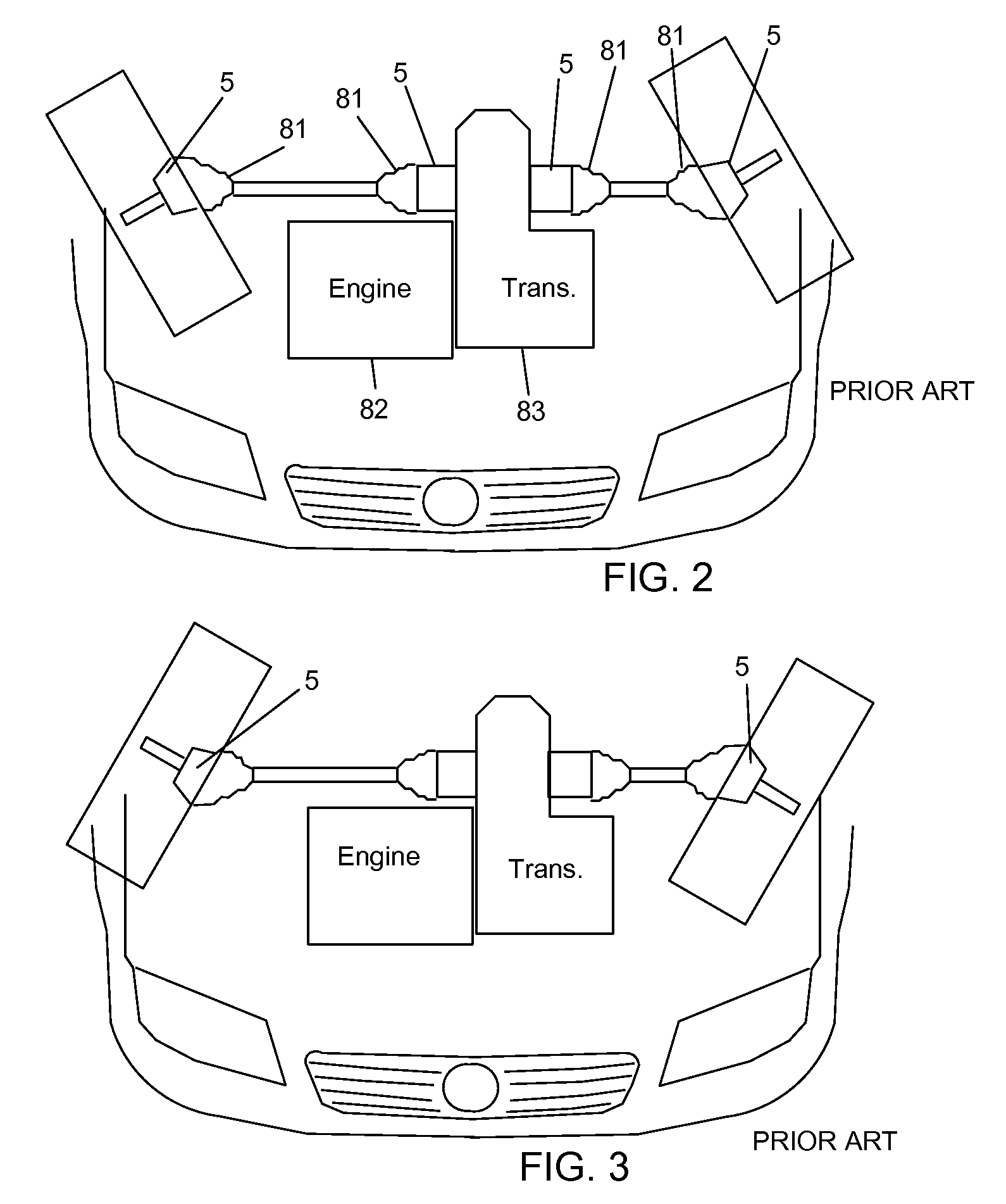 Constant velocity joint rear wheel suspension system for all-terrain vehicle