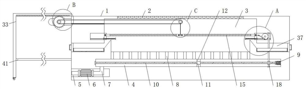 Shaping auxiliary device for module patch machining