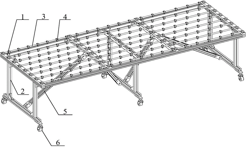 Extension platform used for conveying plate components