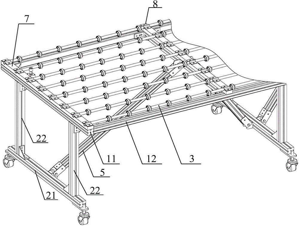 Extension platform used for conveying plate components