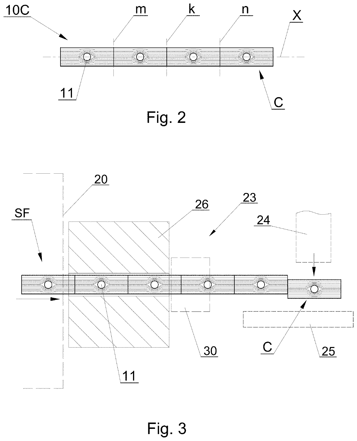 Feeding apparatus for feeding a tobacco industry segment