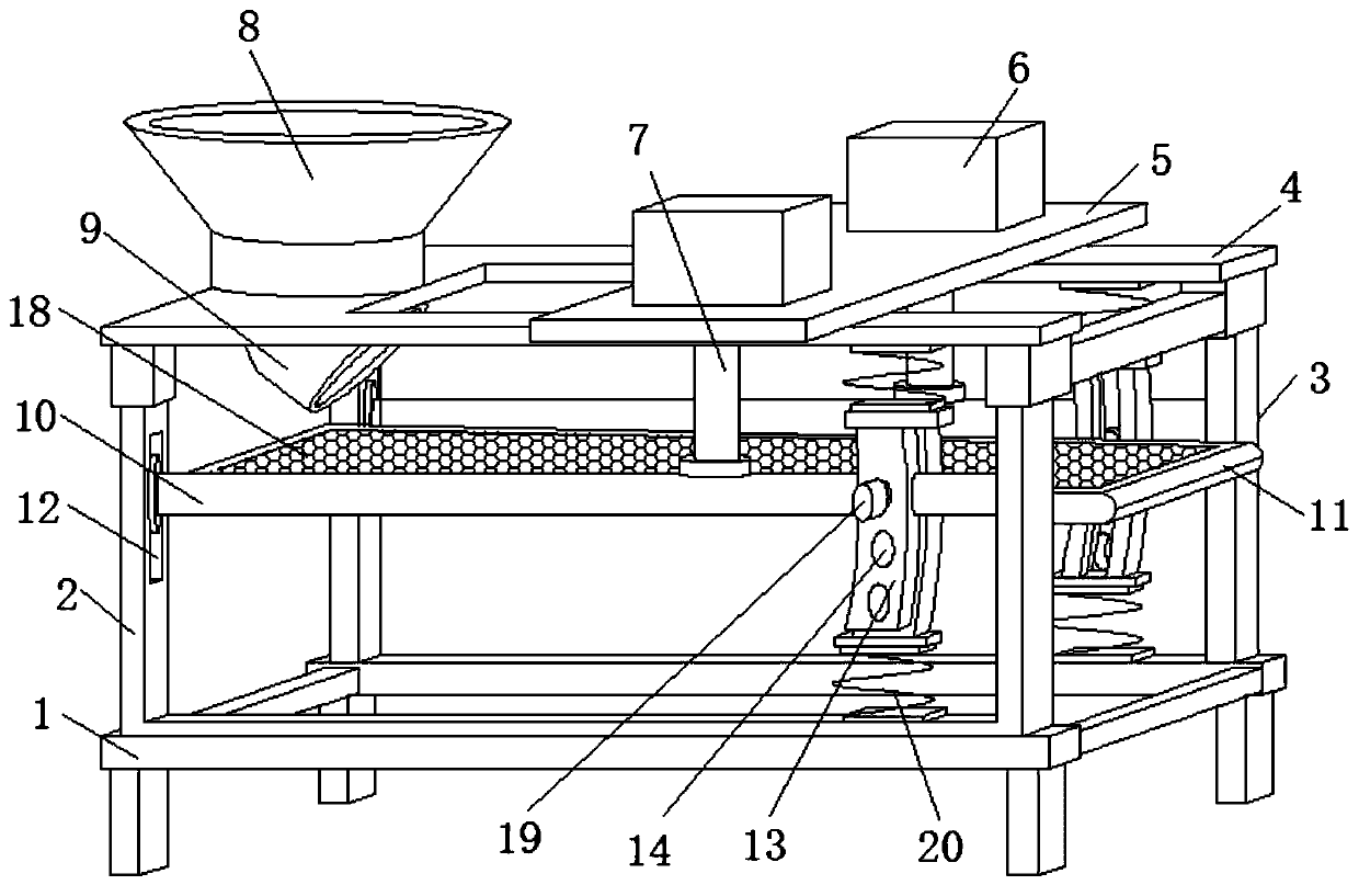 Vibrating screen