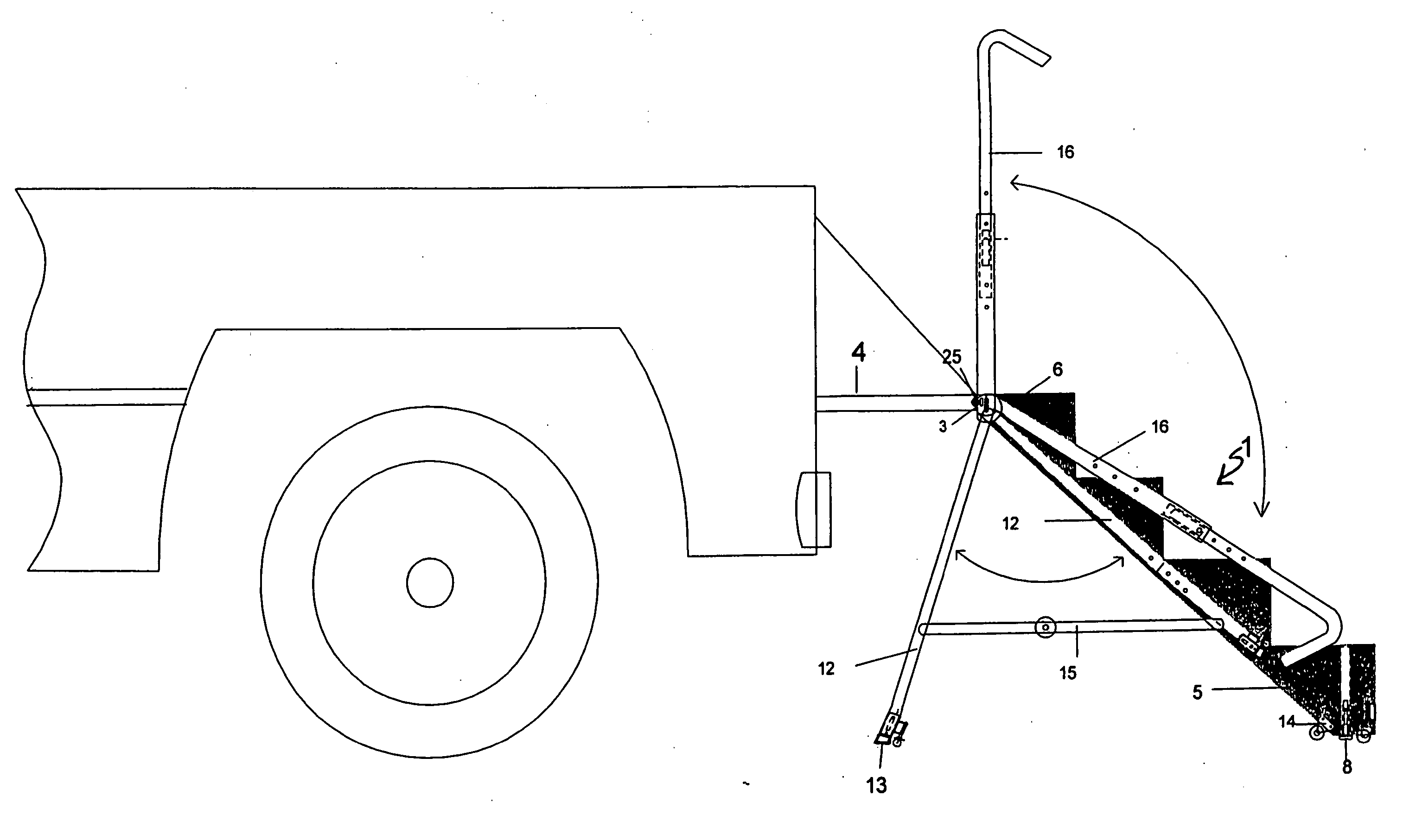 Compact truck tailgate and general purpose utility ladder