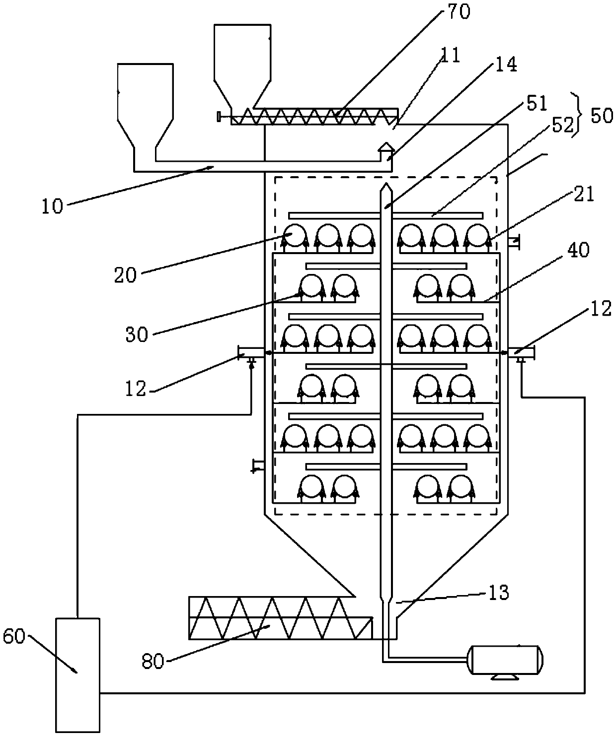 Downer rapid catalytic pyrolysis reactor