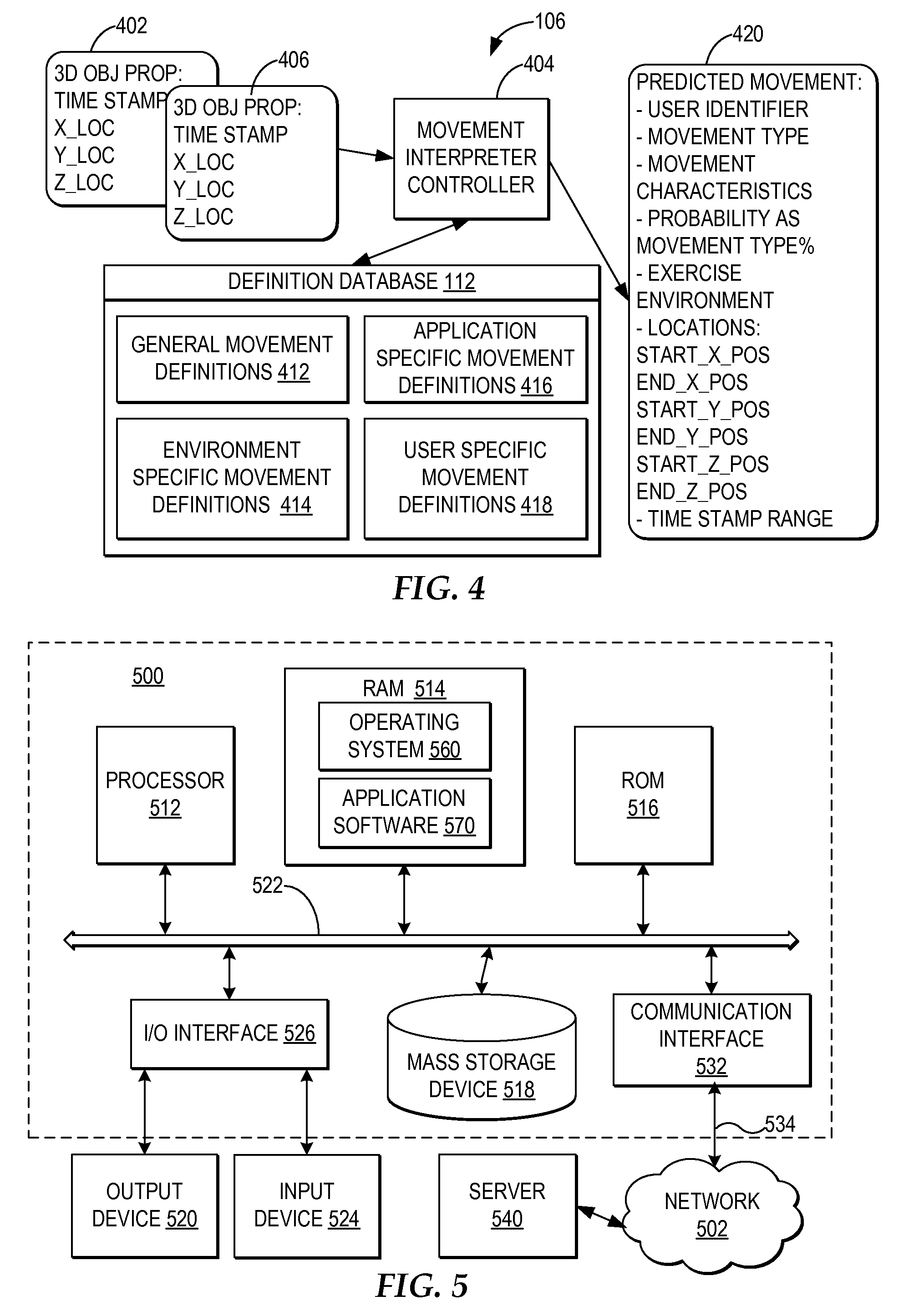 Tracking a range of body movement based on 3D captured image streams of a user