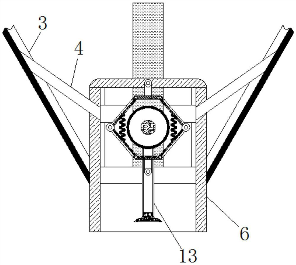 Intermittent waste gas recovering device for paint spraying of hardware machinery parts