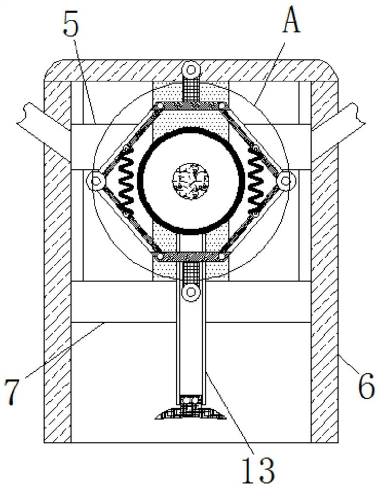 Intermittent waste gas recovering device for paint spraying of hardware machinery parts