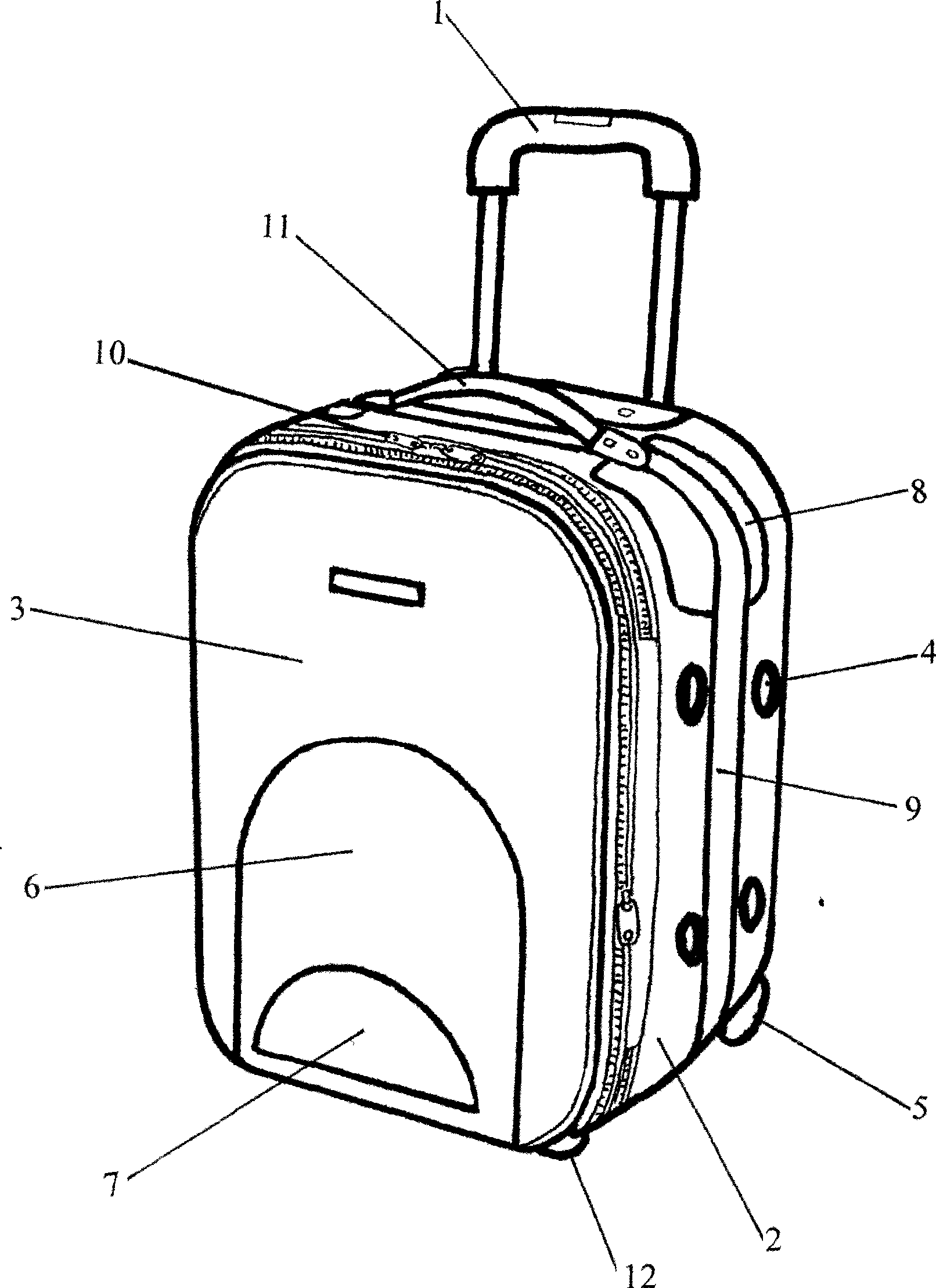 Draw bar box with protection bracer