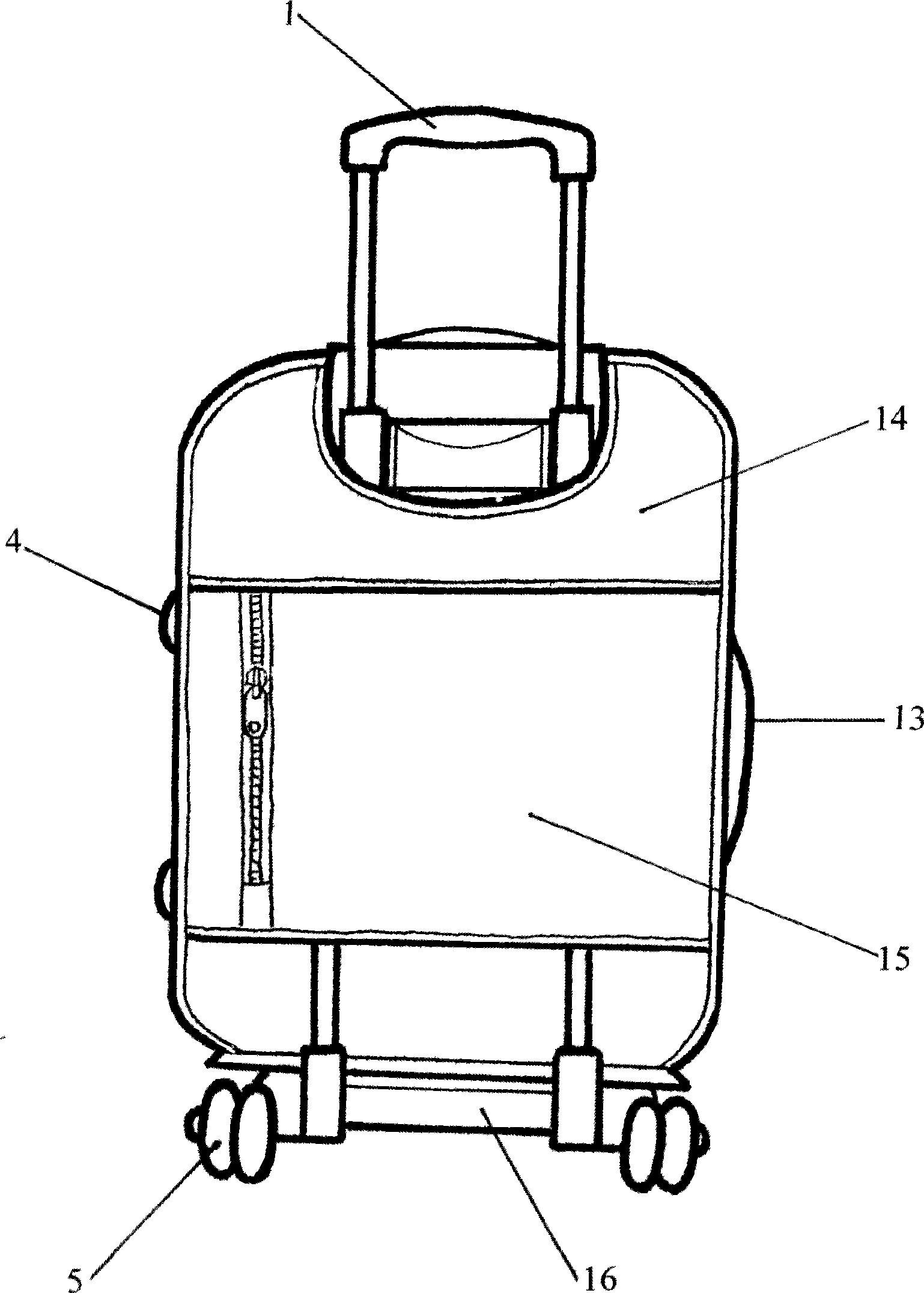 Draw bar box with protection bracer