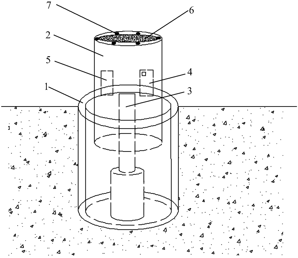 Landscape-type parking pile and smart parking management system and method provided with same