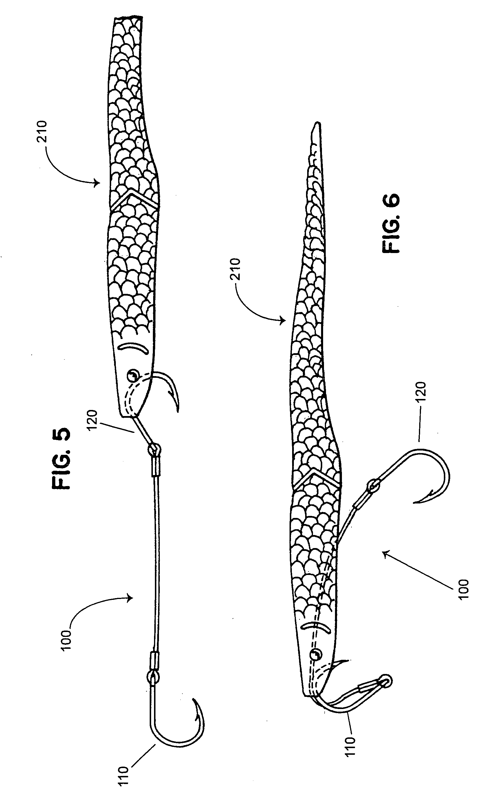 Fishing lure and hook assembly and method of rigging same