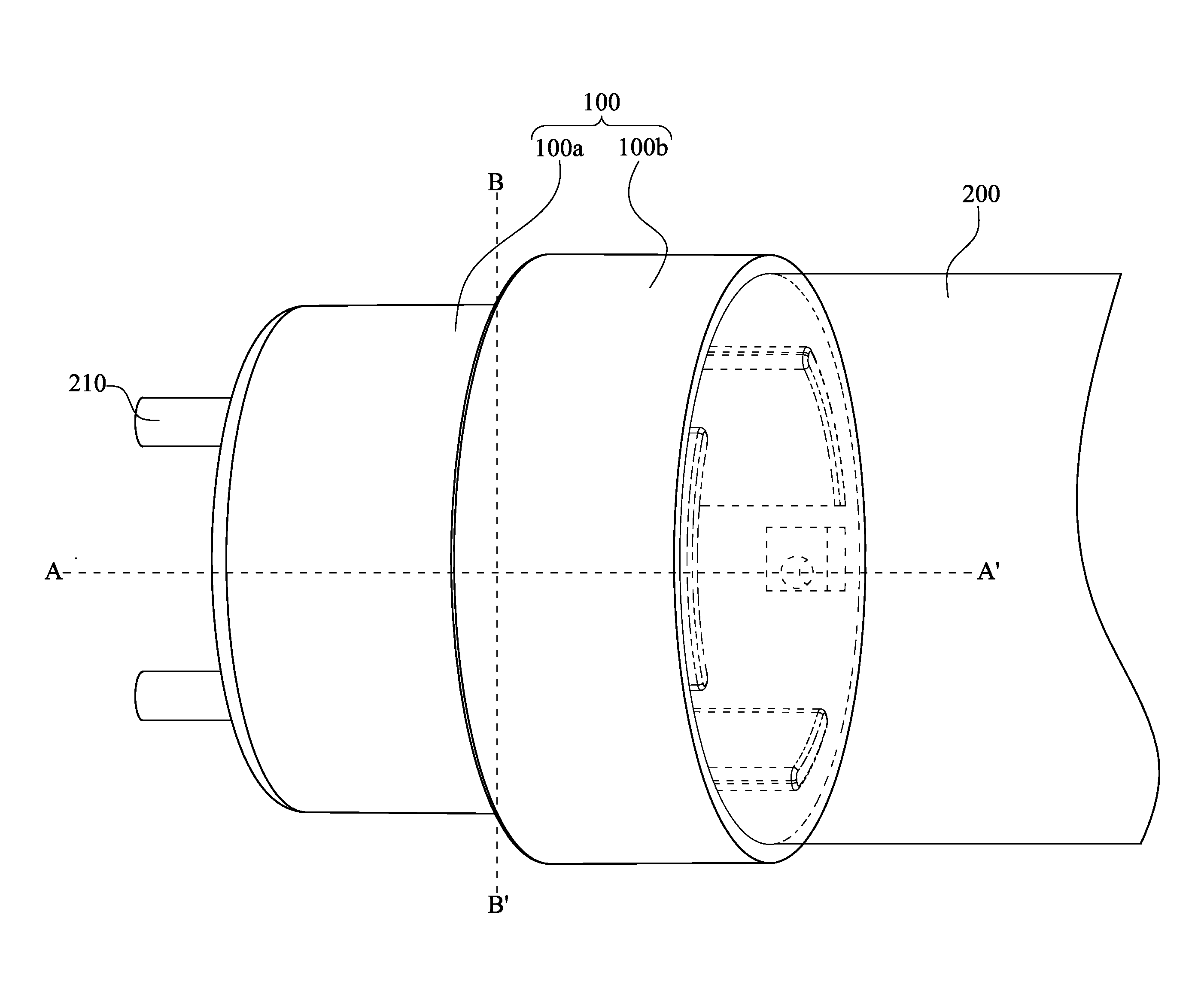 End cap of a lighting tube