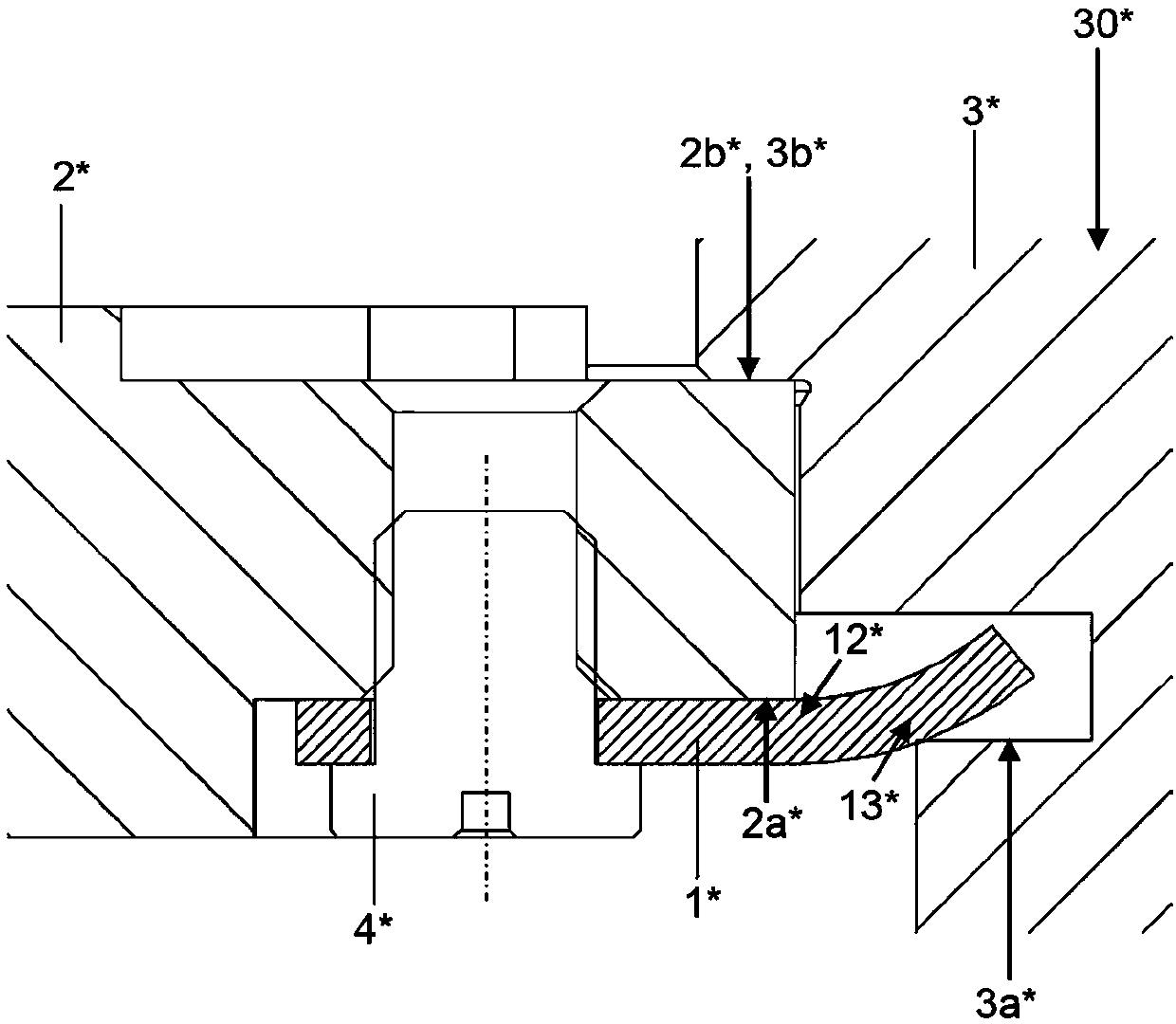 System for securing a clock movement in a watch case