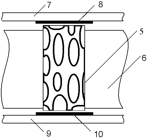 A composite foam metal contact piece