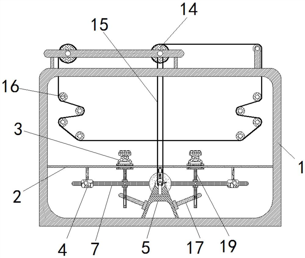 Fabric dewatering and drying device based on textile processing