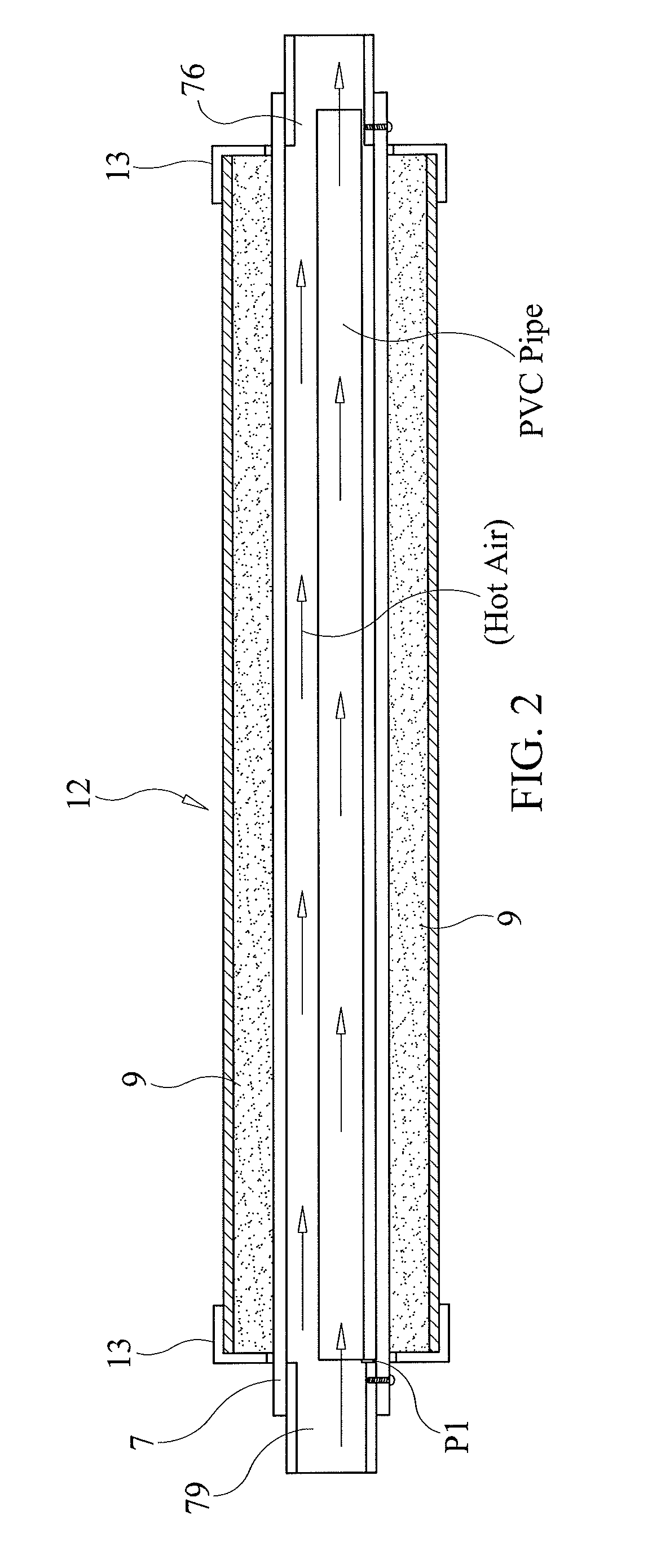 Portable heater device for bending plastic pipe