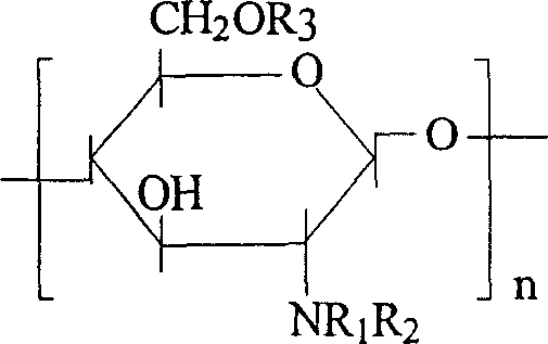 Hydrophobically modified succinylated chitosan derivative and its prepn process