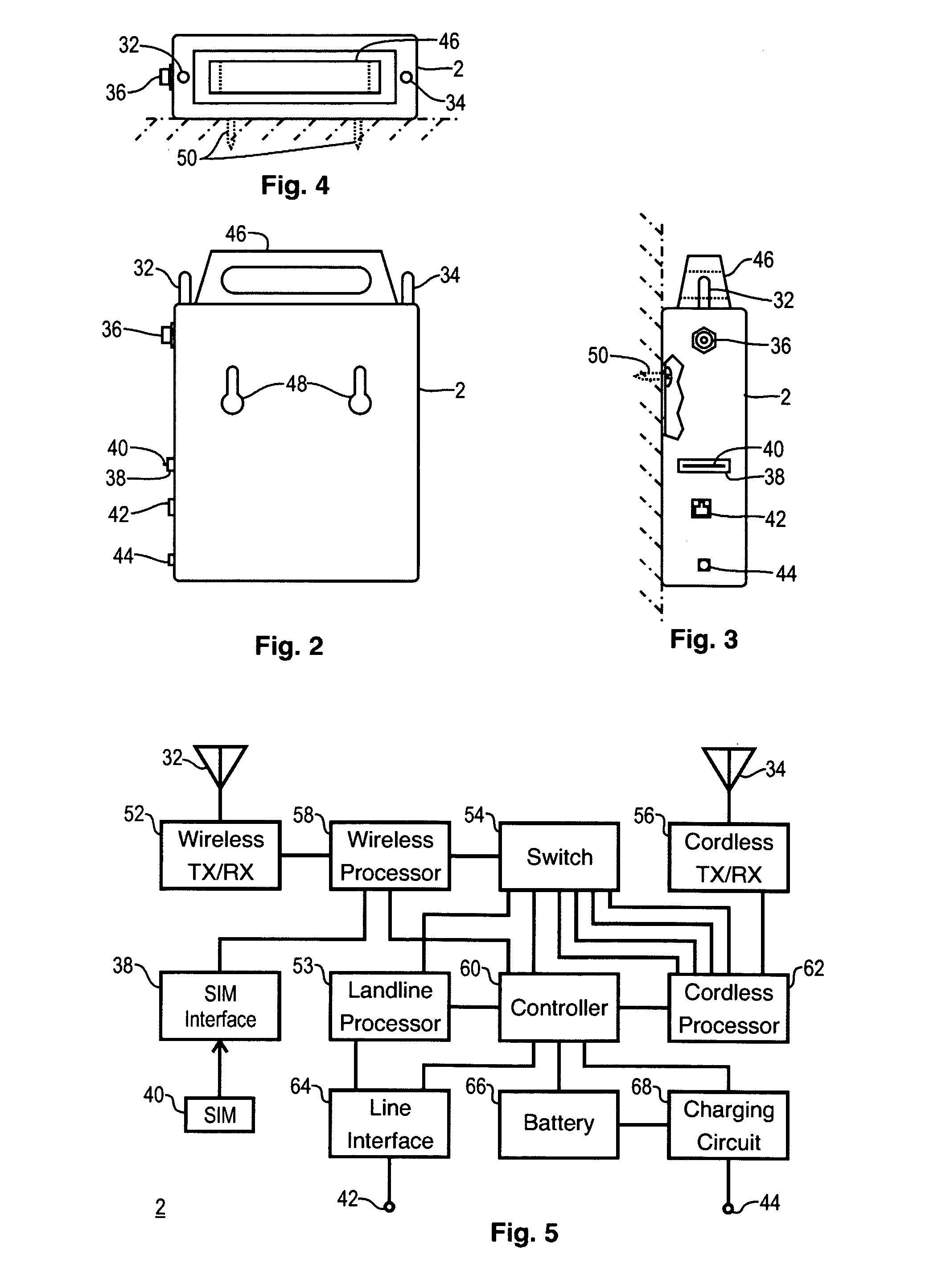 Cordless security system and method