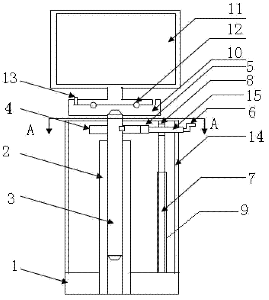 Healthcare universal lifting instrument for computer monitor