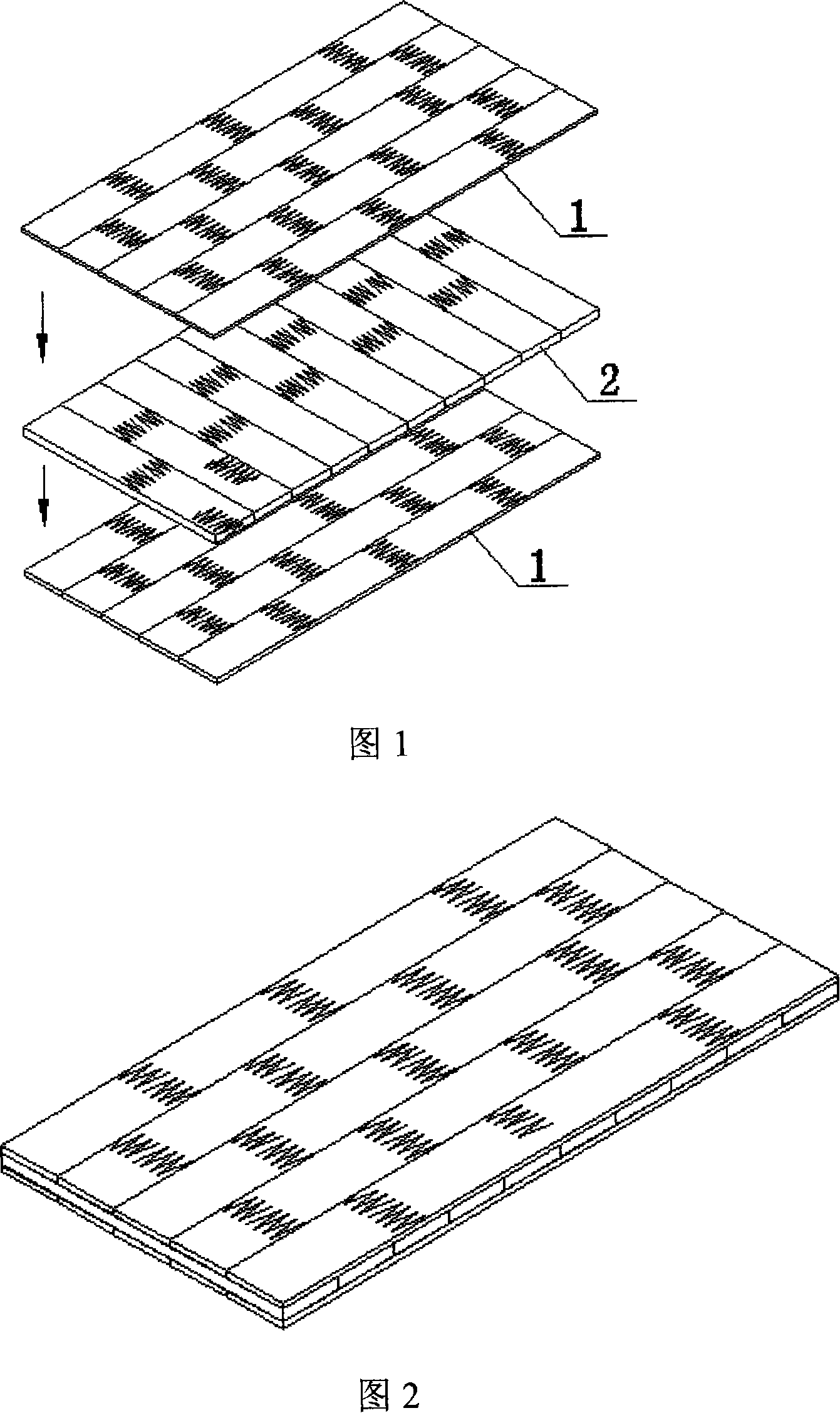 Pure china-fir three-layer real-wood integrated material and making method