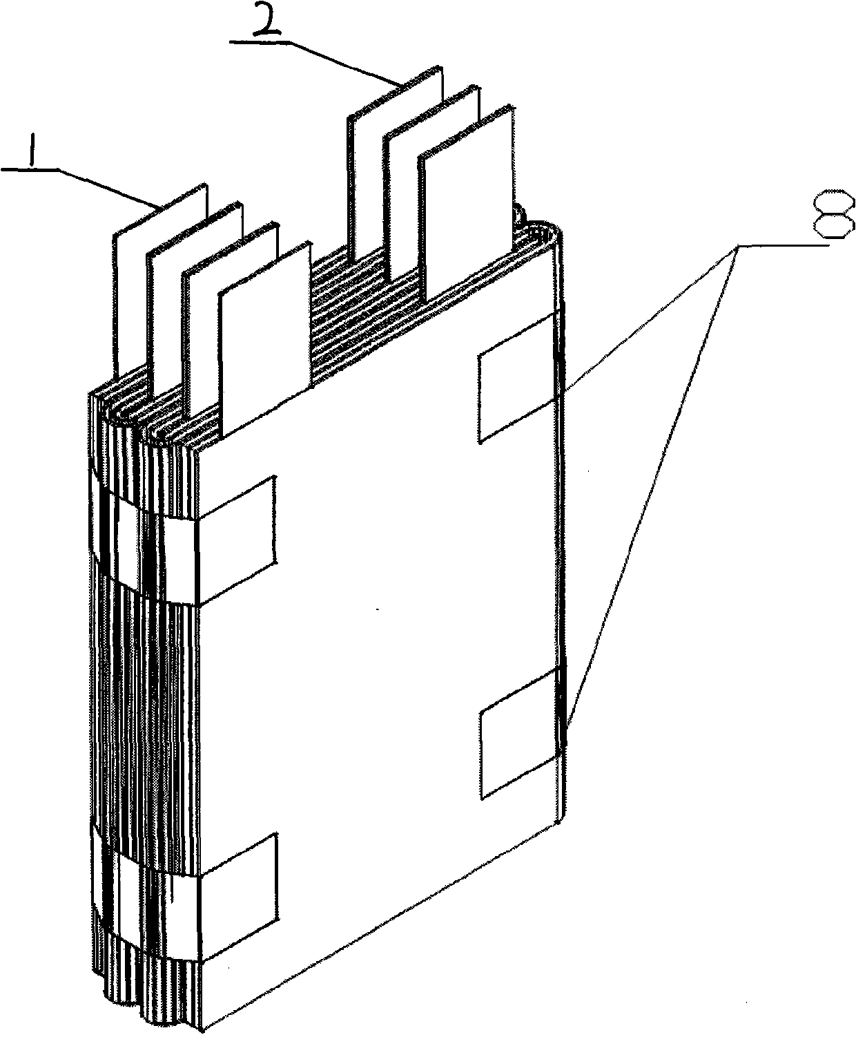 Method for manufacturing cells of power lithium ion batteries