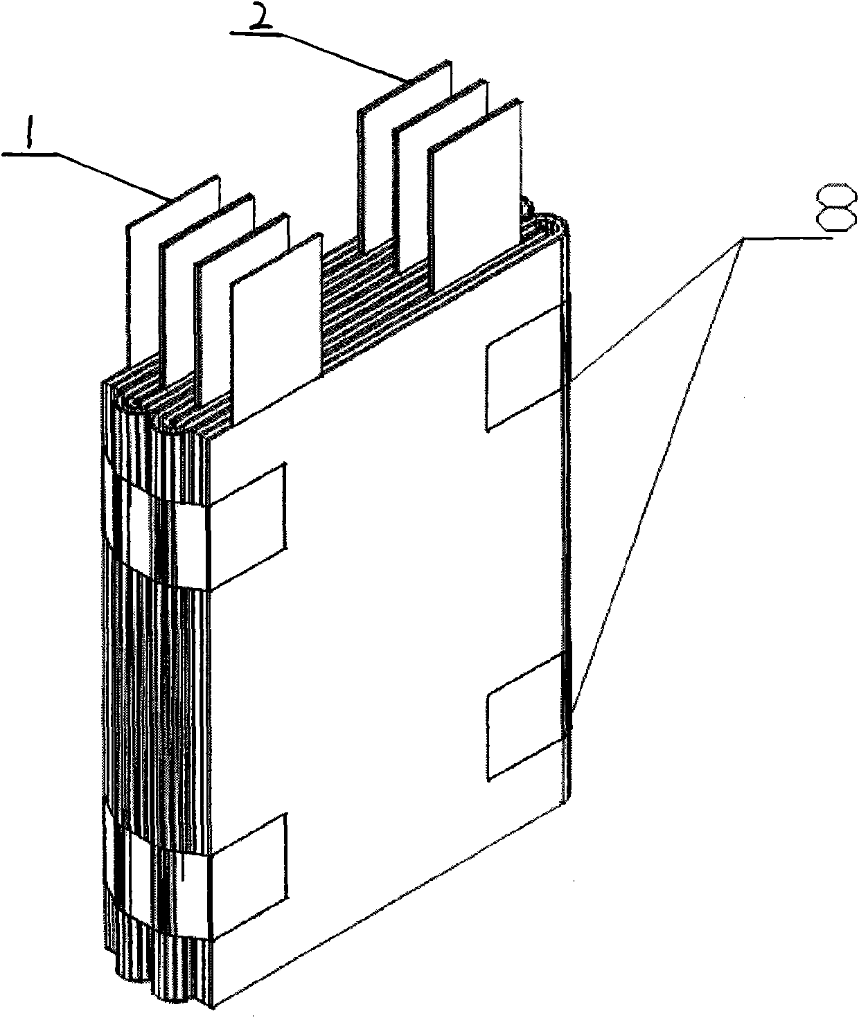 Method for manufacturing cells of power lithium ion batteries