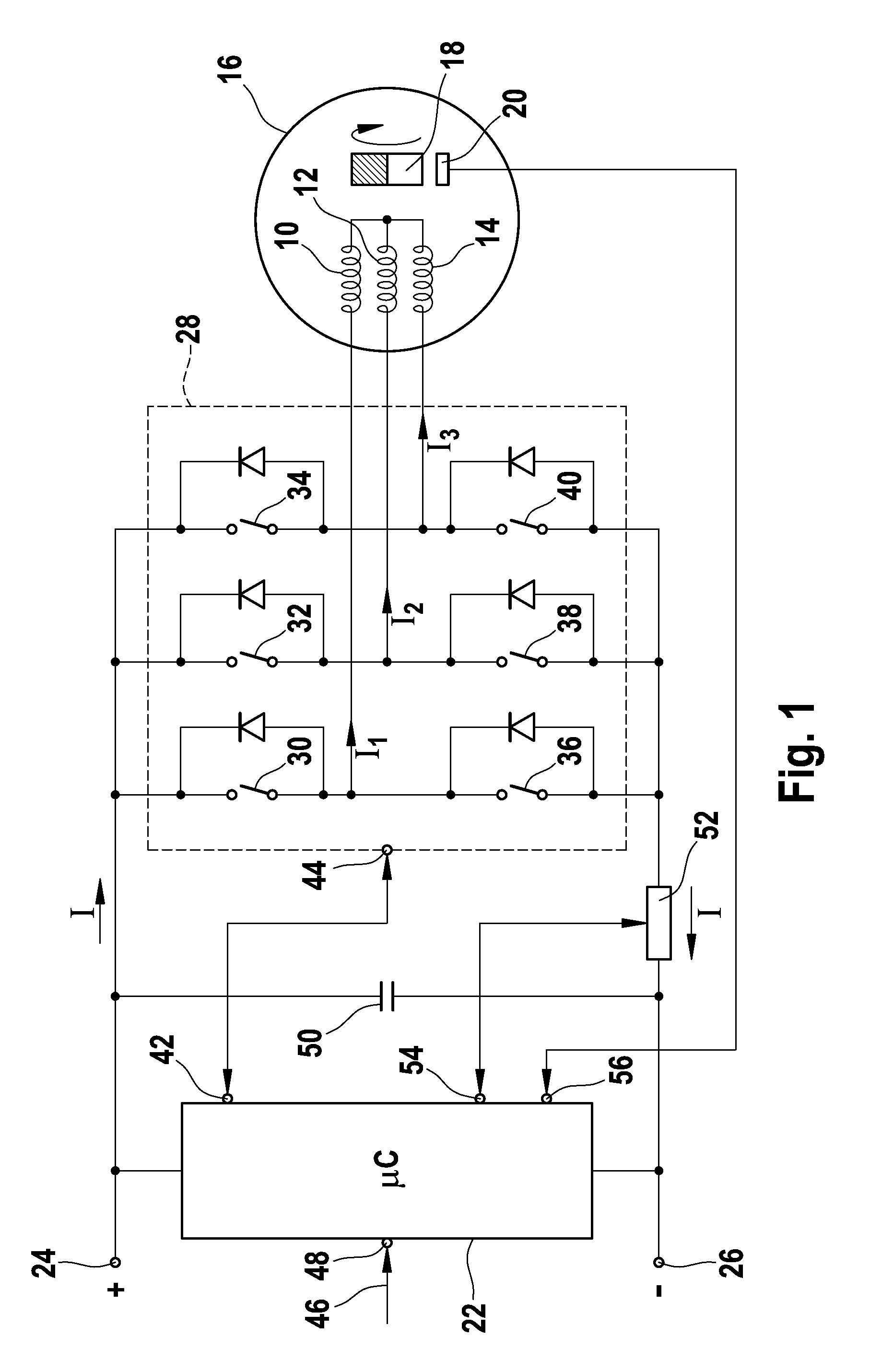 Method for supplying electrical power to a DC motor which can be commutated electronically via a semiconductor power output stage