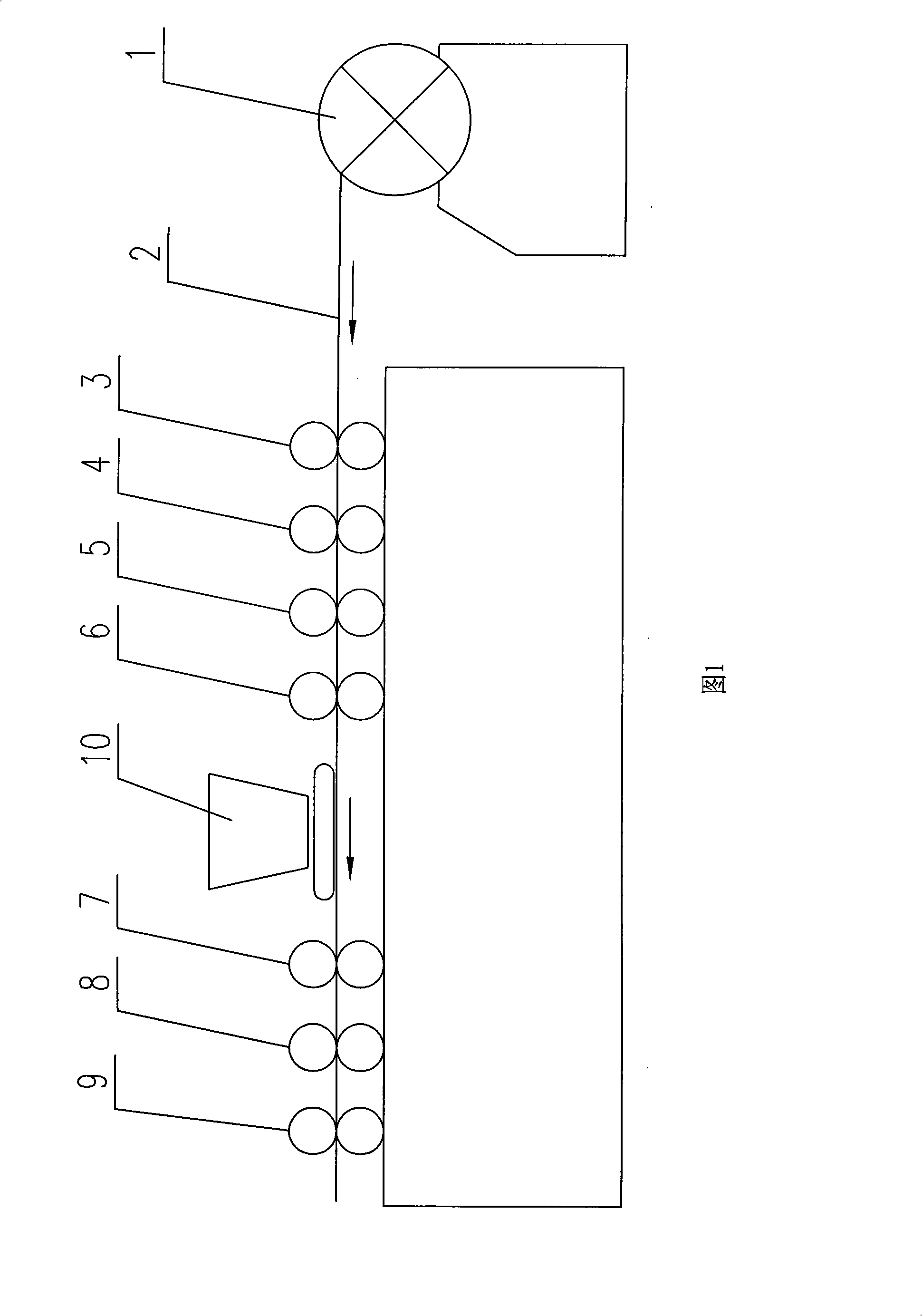 Rolling/drawing type laminated opening wire coating machine