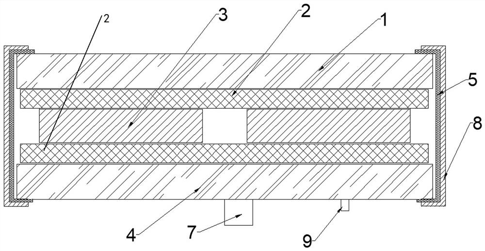 Vacuum plastic package photovoltaic module production process