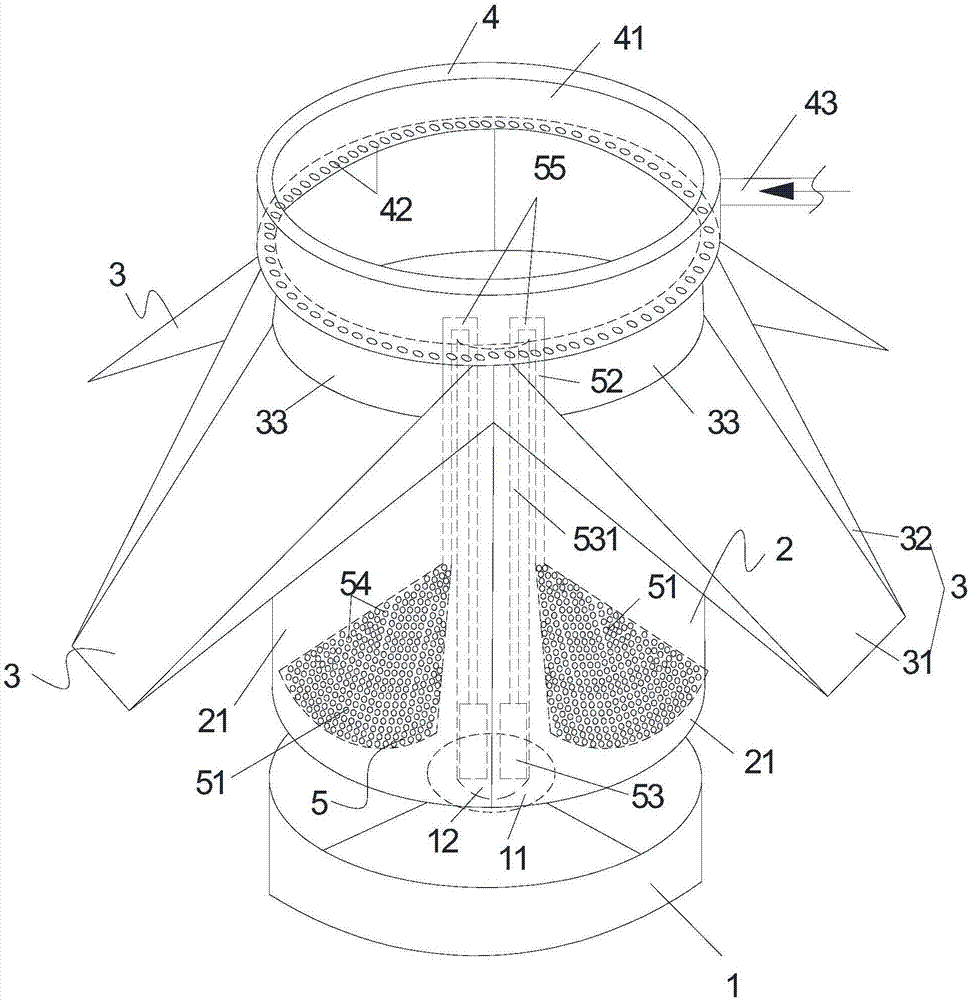 All-dimensional rotary type regional electromagnetic deep frying equipment