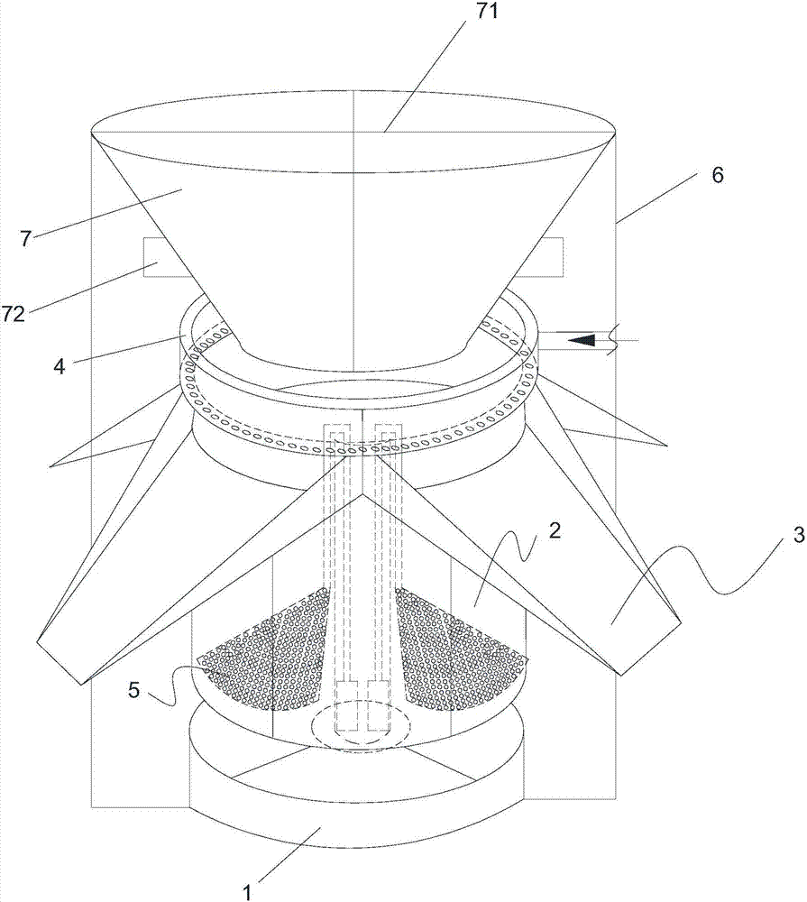 All-dimensional rotary type regional electromagnetic deep frying equipment