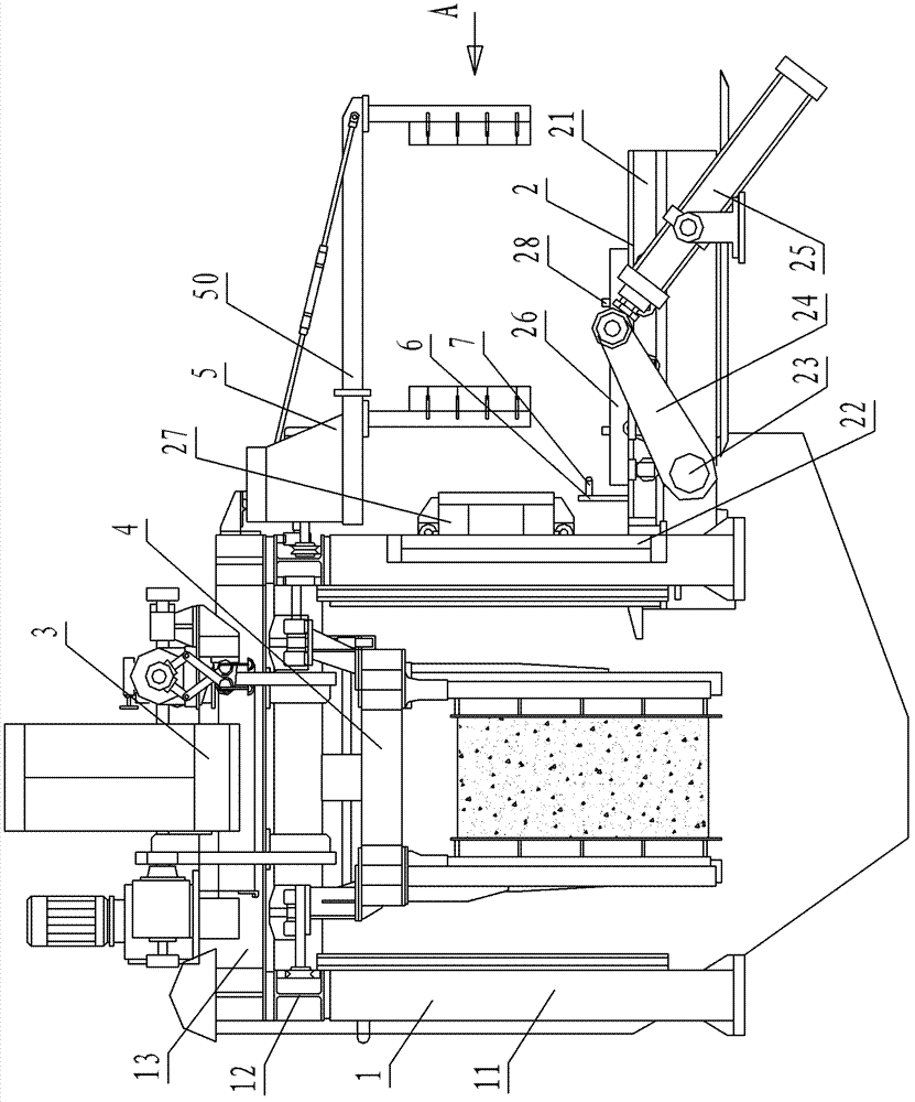 Aerated concrete cutting machine