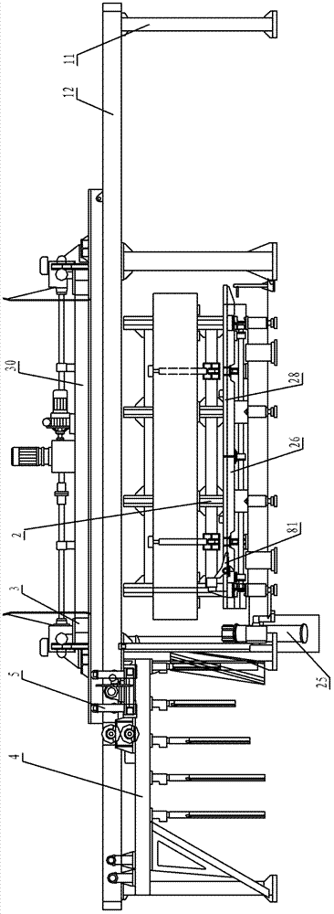 Aerated concrete cutting machine