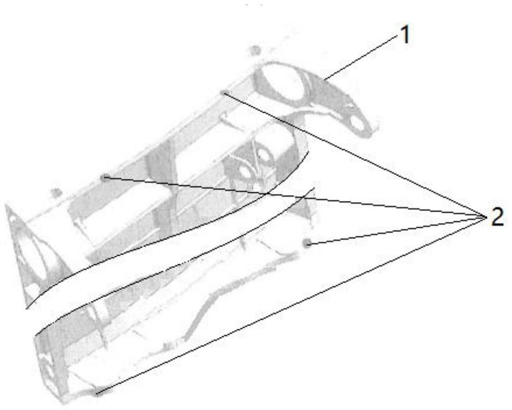 Machining method for cast cone ring block special-shaped mounting edge