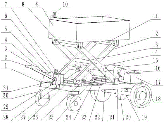 Special jack device for orchard