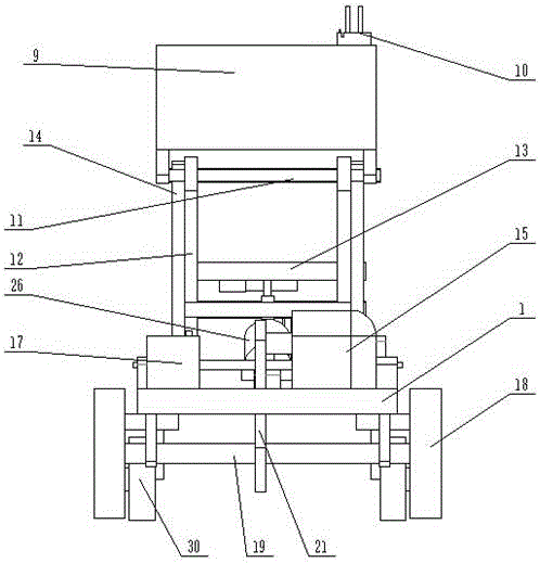 Special jack device for orchard