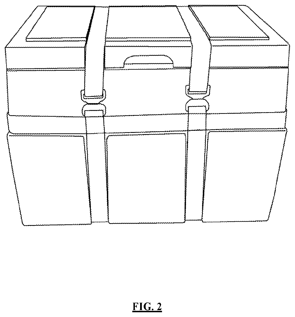 Elastomer coated foam cooler and carrying strap system