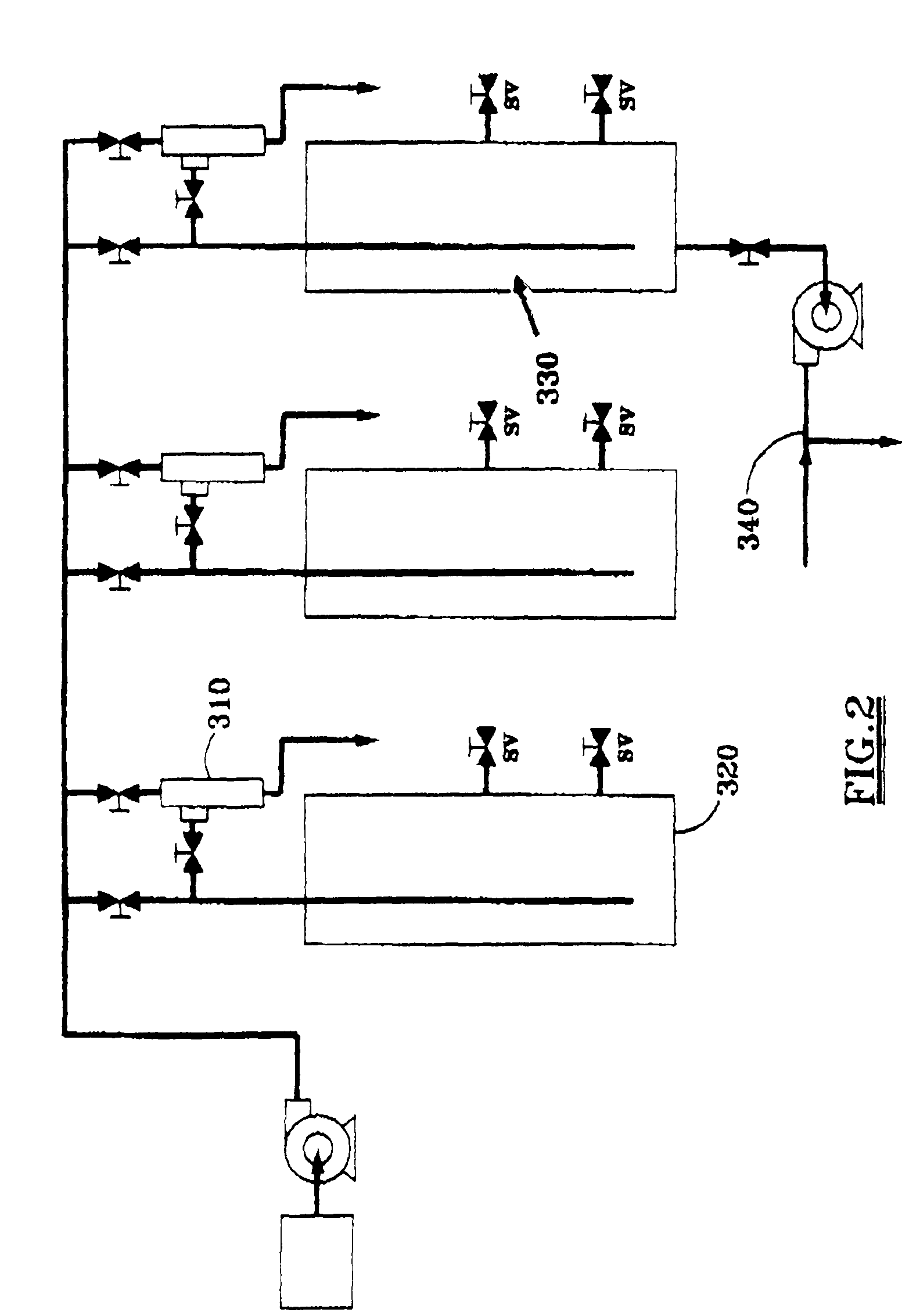 System and process for treatment and de-halogenation of ballast water