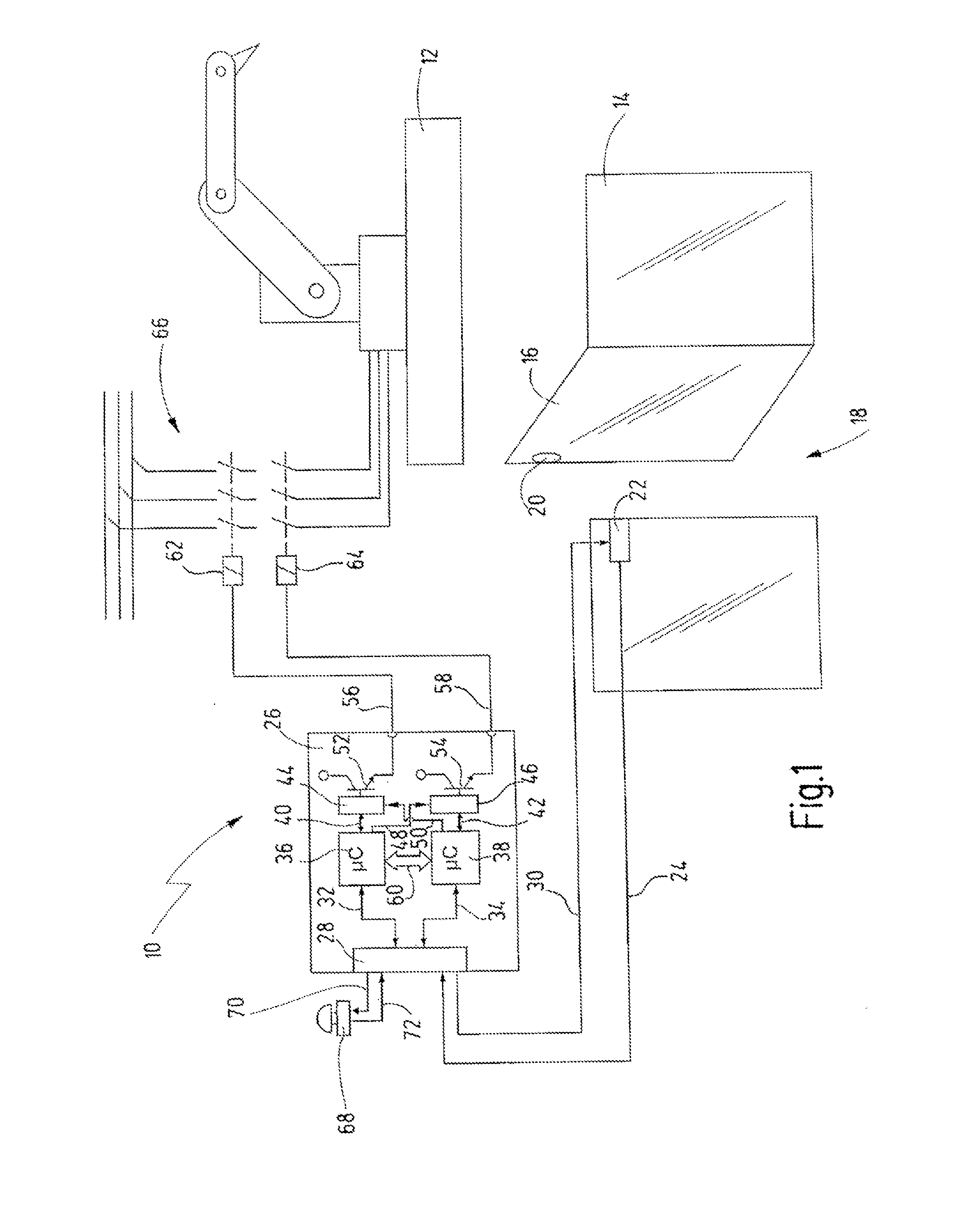 Method for operating a safety control device