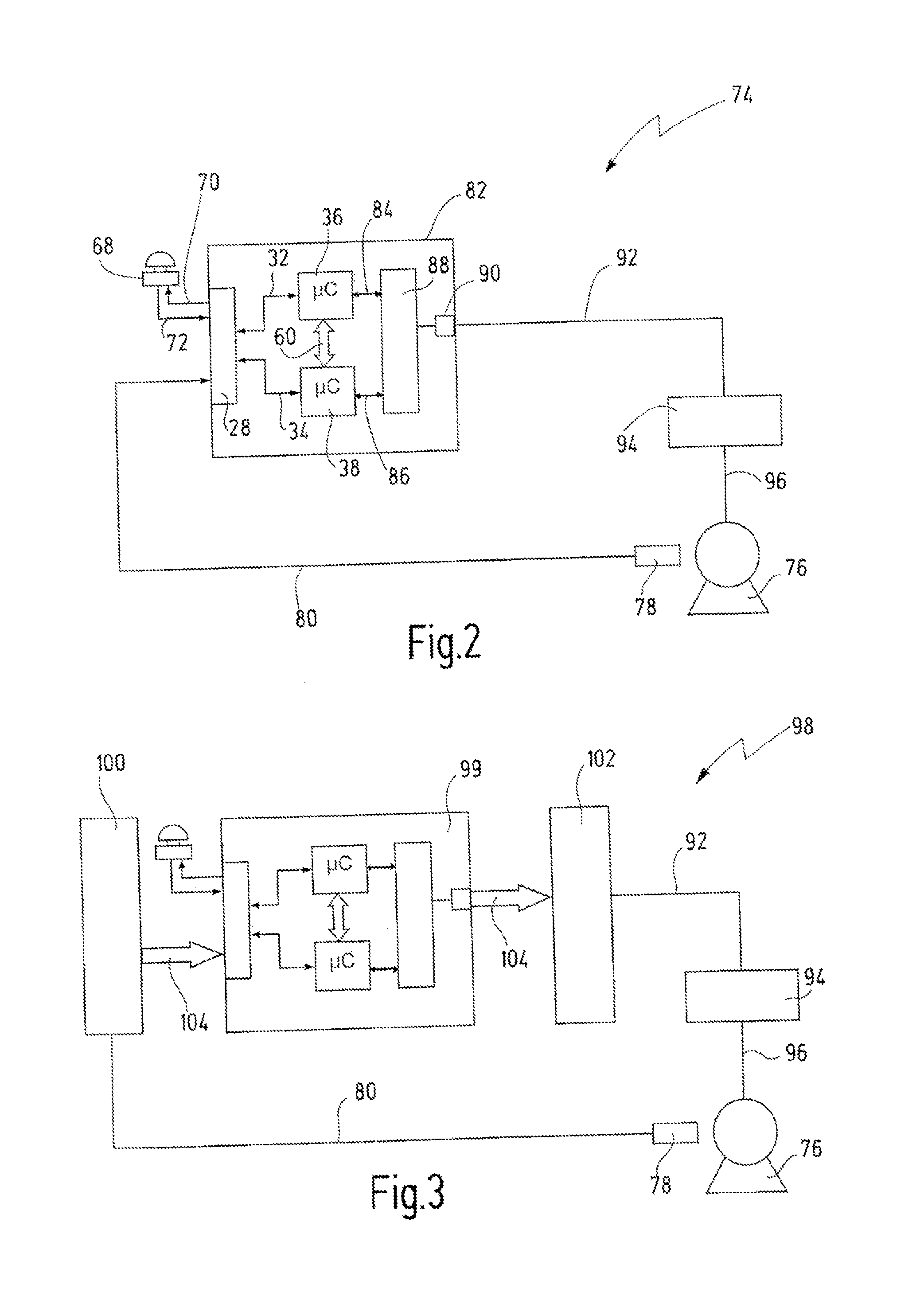 Method for operating a safety control device