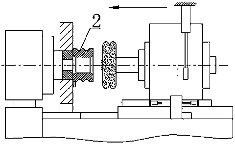 A six-point contact double-row ball roller bearing and its groove processing method and device