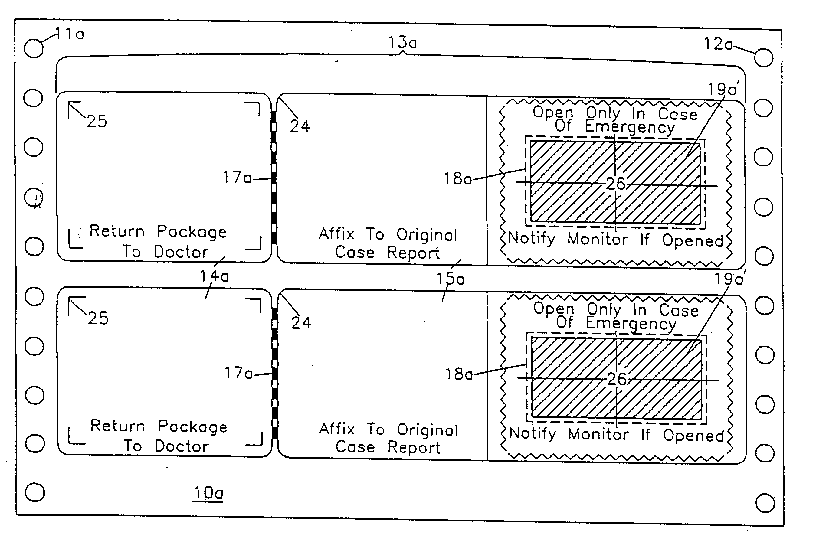 Label form for use in drug testing and method for applying the same