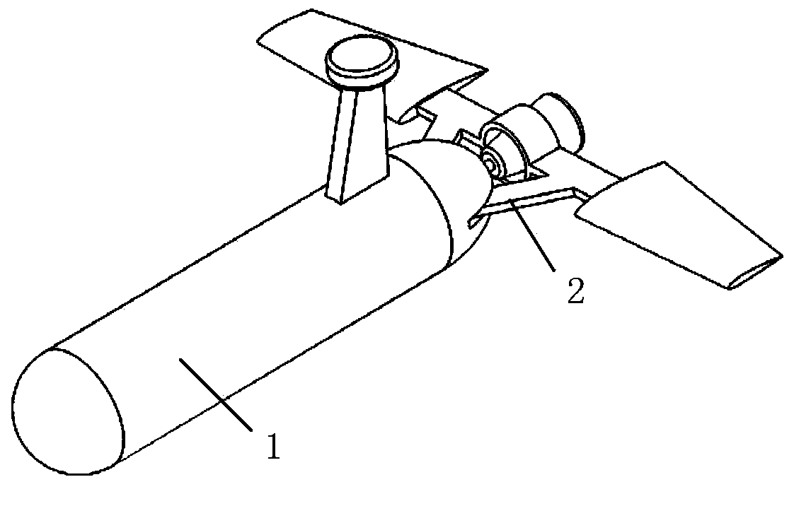 Movement control mechanism of rotor adjusting type underground glider