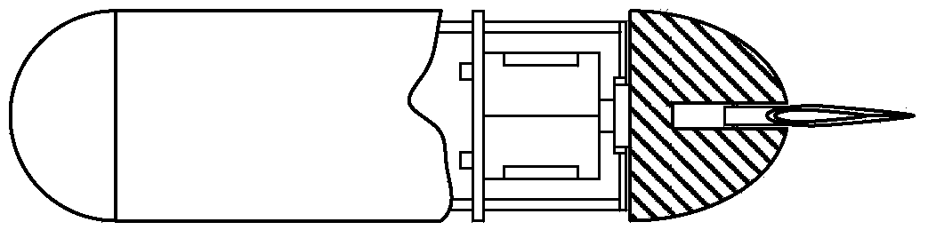 Movement control mechanism of rotor adjusting type underground glider