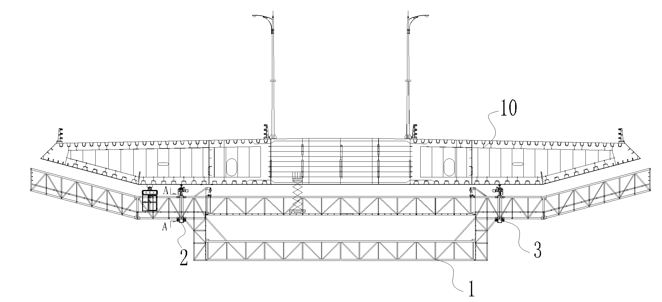 Bridge inspection vehicle capable of adjusting track pitches