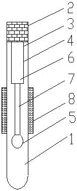 Convenient sampling test tube