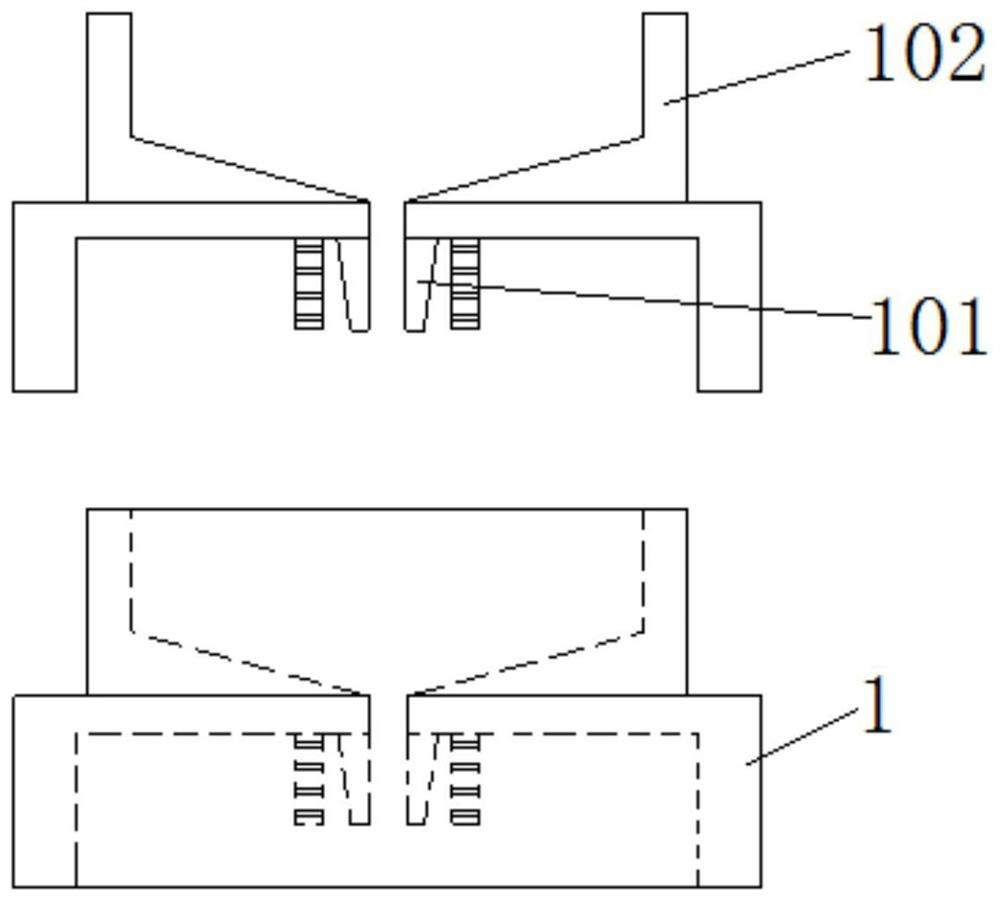 A defoaming, stirring and filling jig for conductive adhesive and its installation and use method