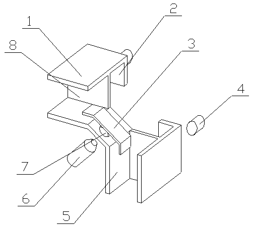 Furniture combined connecting buckle