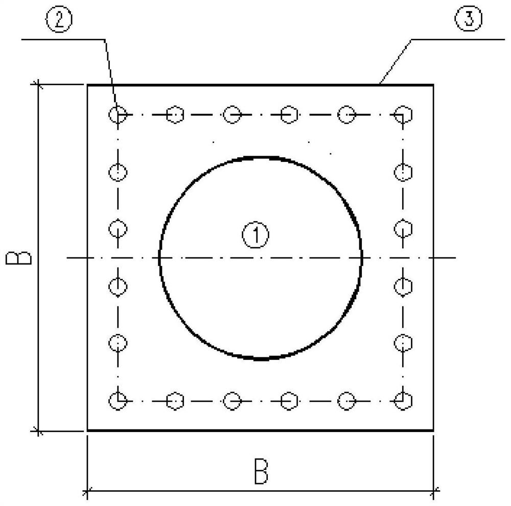 Anchor foundation for reinforcing power transmission line foundation